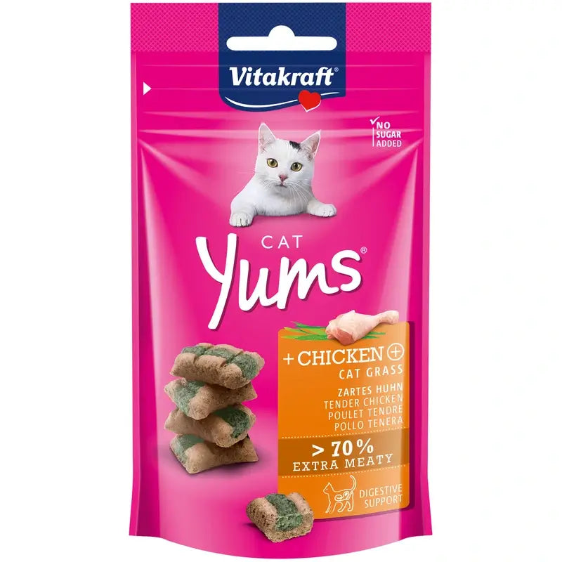 Vitakraft Cat Yums Huhn und Katzenminze 9 x 40 g