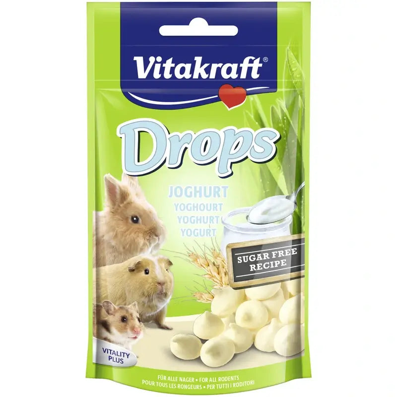 Vitakraft Drops Joghurt für Nagetiere, 75 Gramm