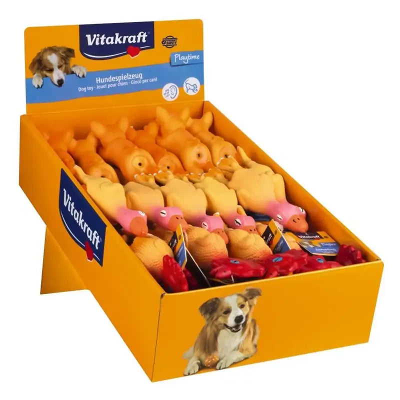 Vitakraft Hundespielzeug, Tier-Mischpackung, Mini, 36 Stück