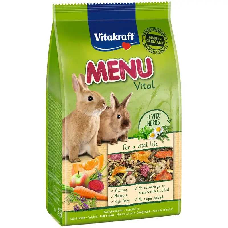 Vitakraft Menü „Aroma“ für Kaninchen, 1 kg