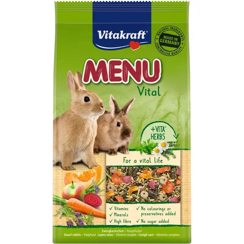 Vitakraft Menü „Aroma“ für Kaninchen, 3 kg