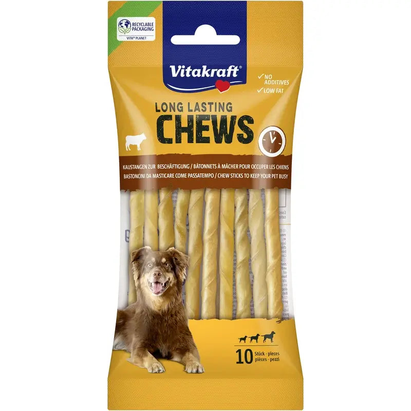 Vitakraft Twister Chews-Stäbchen, 12,5 cm, 22 x 10 Stück