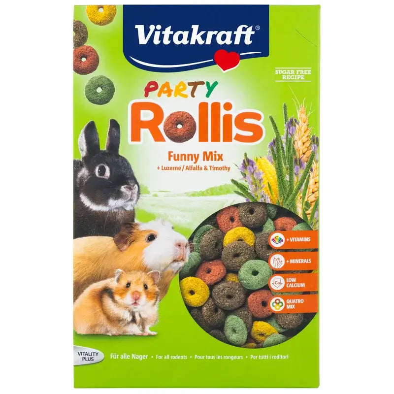 Vitakraft Party Rollis für Nagetiere, 500 Gramm