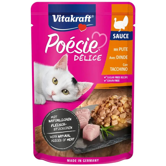 Vitakraft Poésie Delisauce Beutel Truthahn 23 x 85 g