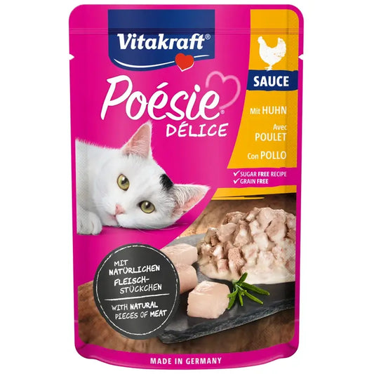Vitakraft Poésie Delisauce Beutel Hähnchen 23 x 85 g