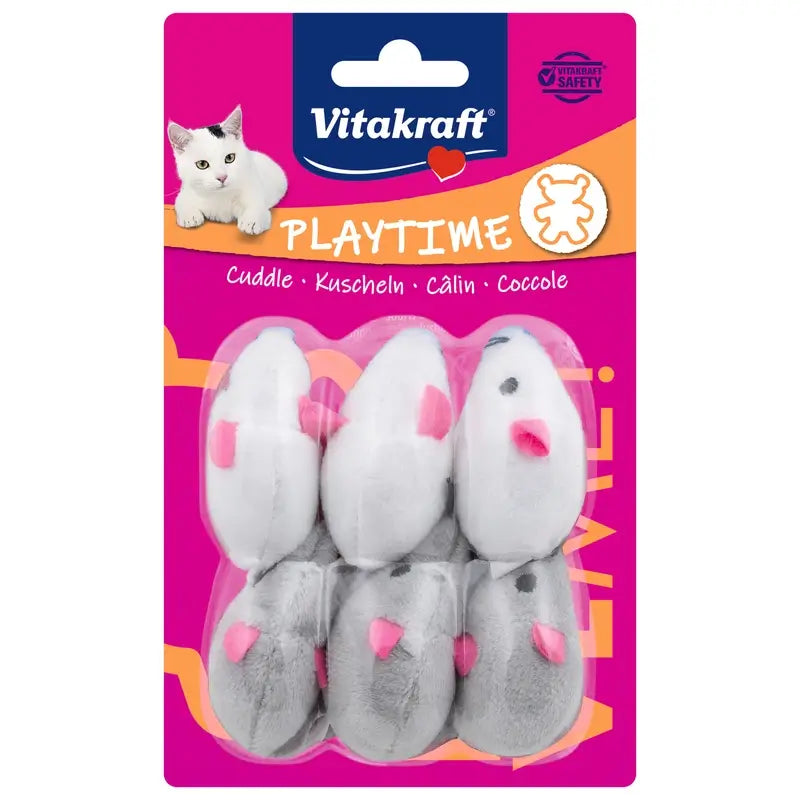 Vitakraft Plüschmäuse „Gatos For You“, 1 Stück