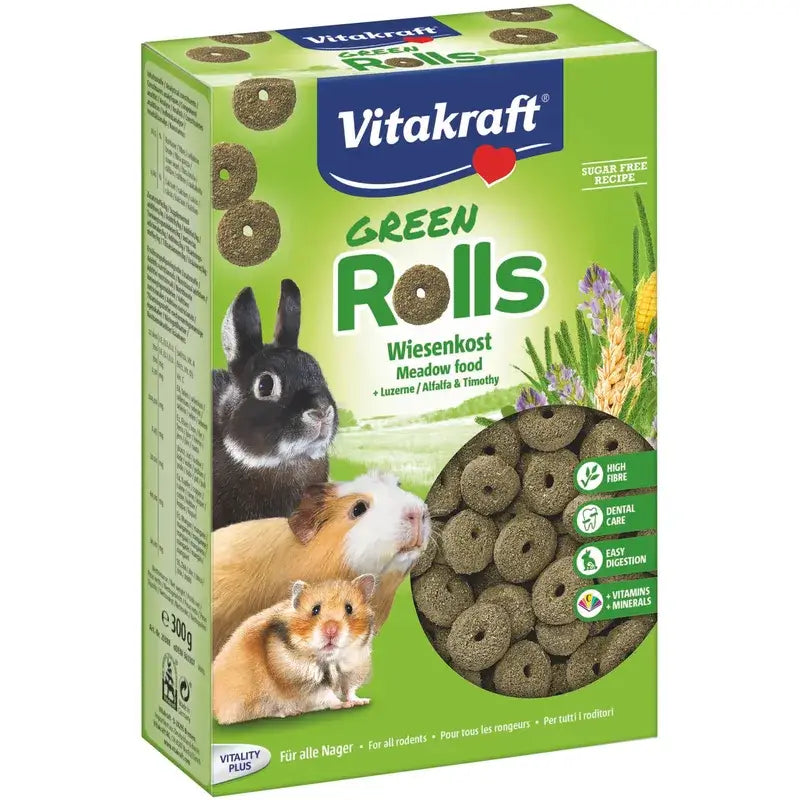 Vitakraft Alfalfa-Ringe für Nagetiere, 300 Gramm