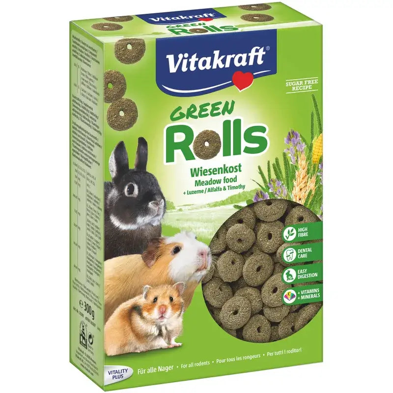 Vitakraft Alfalfa-Ringe für Nagetiere, 300 Gramm