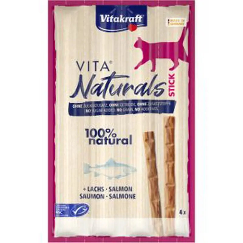 Vitakraft Vita Naturals Katzen-Sticks Lachs 20 x 4 Stück