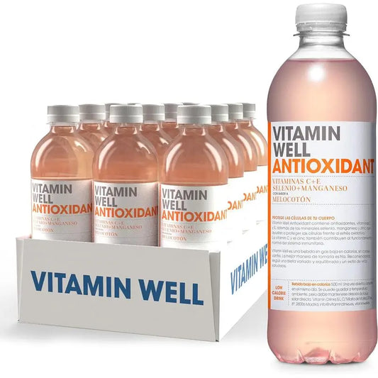Vitamin Well Pack Antioxidans Pfirsich, 12 Stück x 500 ml
