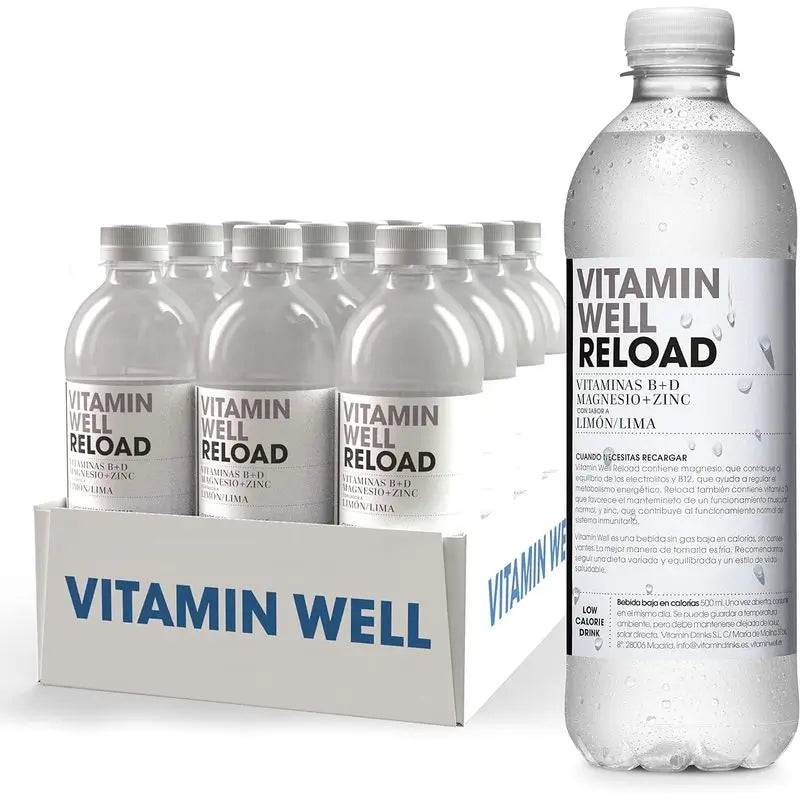 Vitamin Well Pack Reload Limette/Zitrone, 12 Stück x 500 ml
