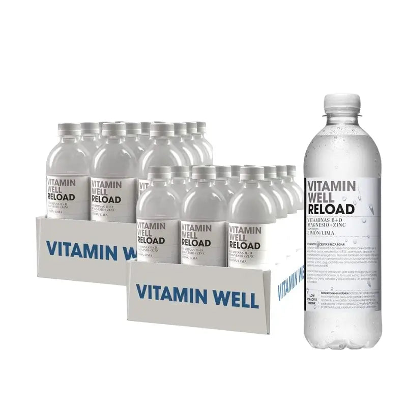Vitamin Well Pack Reload Limette/Zitrone, 24 Einheiten X 500 ml