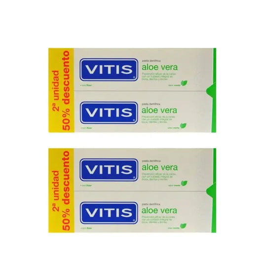 Vitis Aloe Vera Zahnpasta, 4 Einheiten X 150 Ml