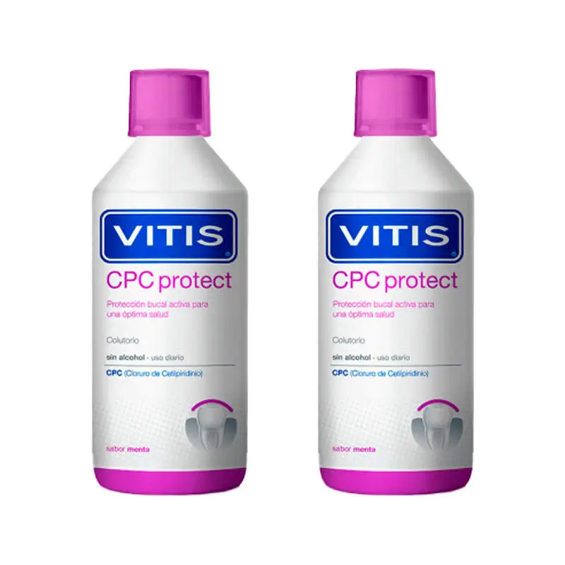 VITIS Duplo Cpc Protect Alkoholfreie Mundspülung 2x500 ml