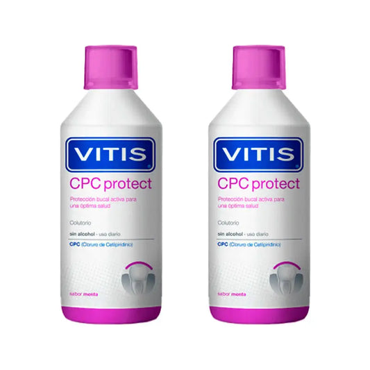 VITIS Duplo Cpc Protect Alkoholfreie Mundspülung 2x500 ml