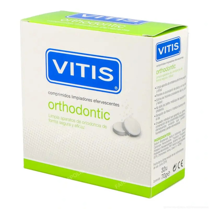 VITIS Kieferorthopädische Brausetabletten zur Reinigung 32 Tabletten