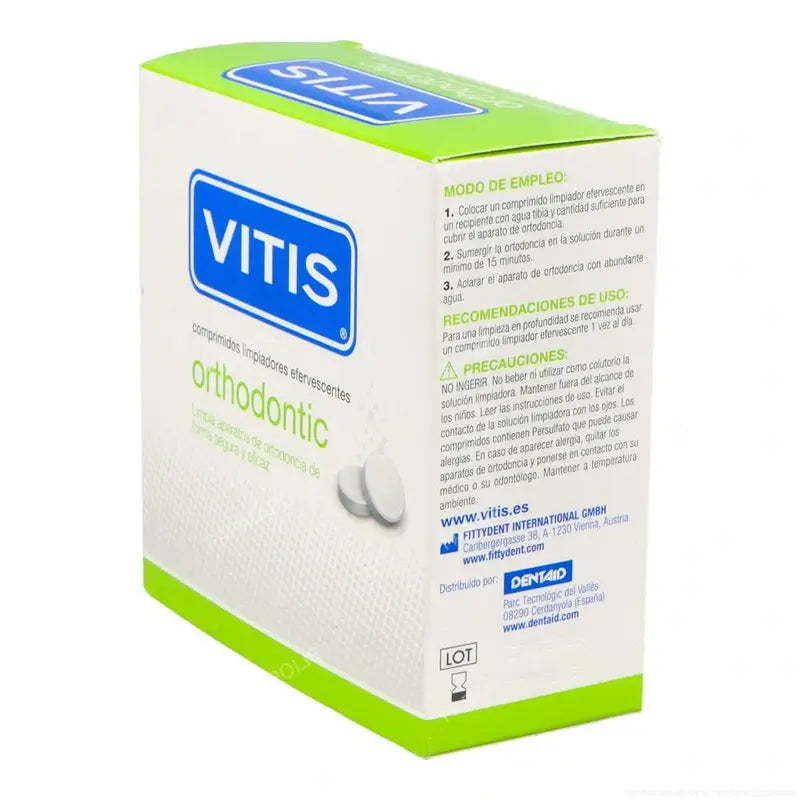 VITIS Kieferorthopädische Brausetabletten zur Reinigung 32 Tabletten