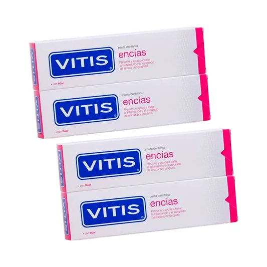 Vitis Pack Zahnpasta Zahnfleisch, 4 x 150 ml