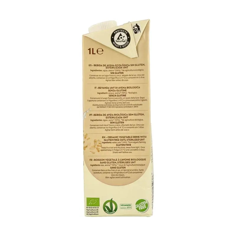 Vivibio Haferflocken-Gemüse-Getränk 1Lt 6Pcs Bio Sg