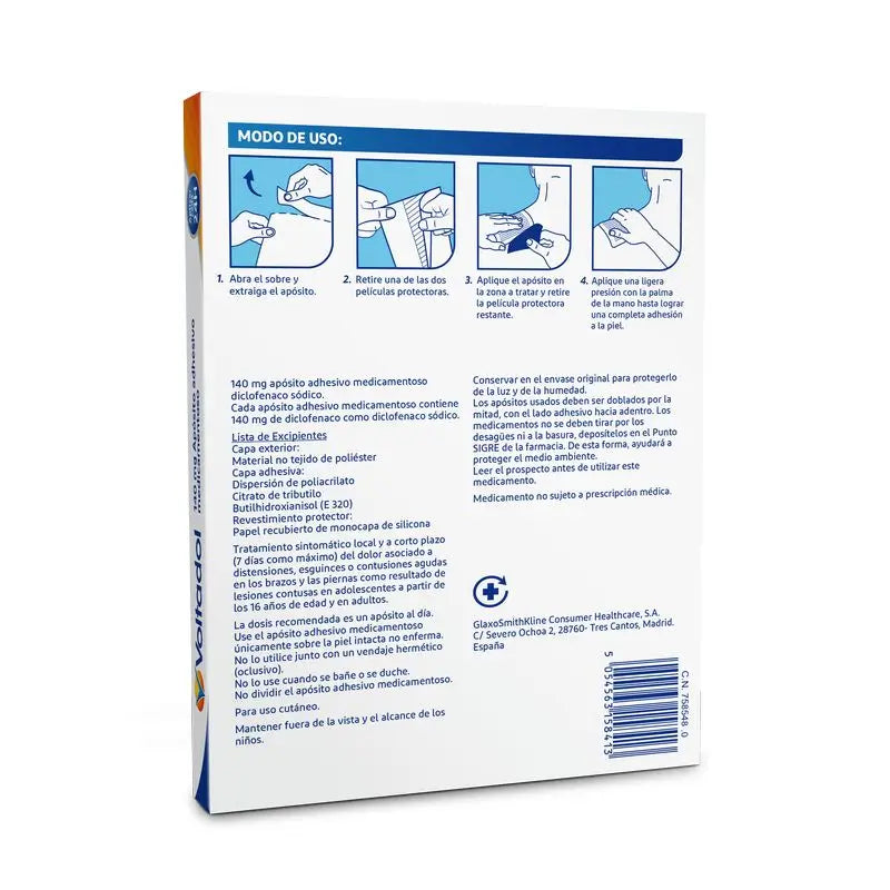 Voltadol 140 mg, 5 selbstklebende medizinische Verbände
