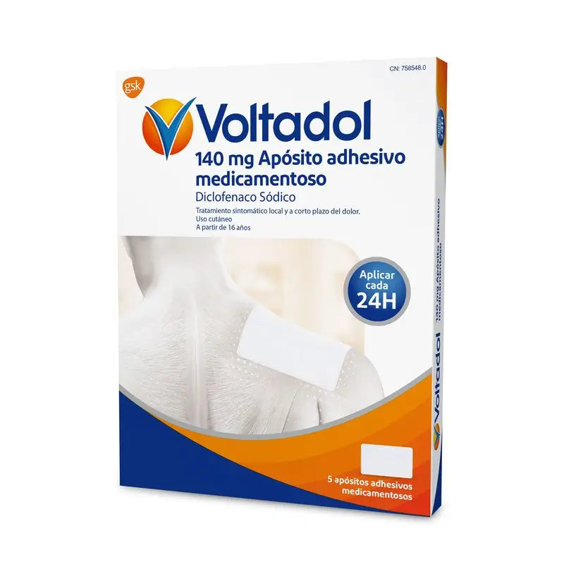 Voltadol 140 mg, 5 selbstklebende medizinische Verbände