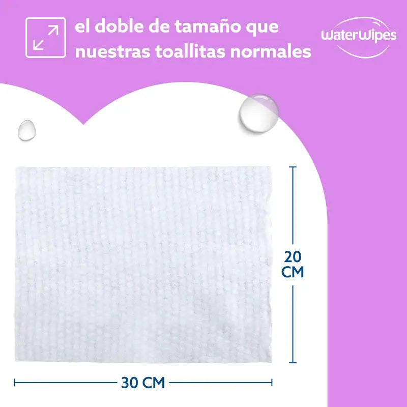 Waterwipes Feuchttücher für Erwachsene, 3 x 30 Stück