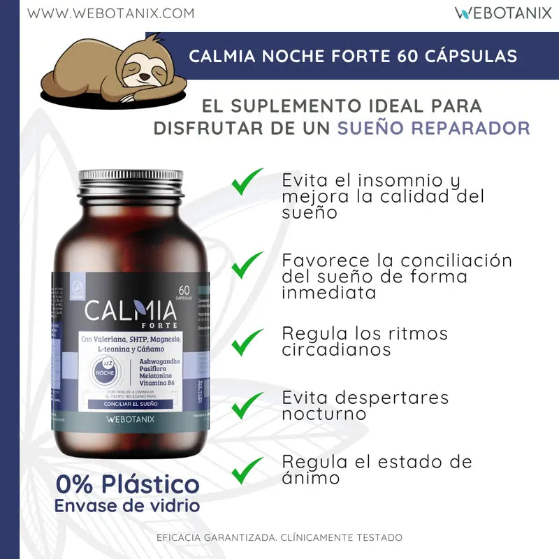 Webotanix Calmia Noche Forte, 60 Kapseln