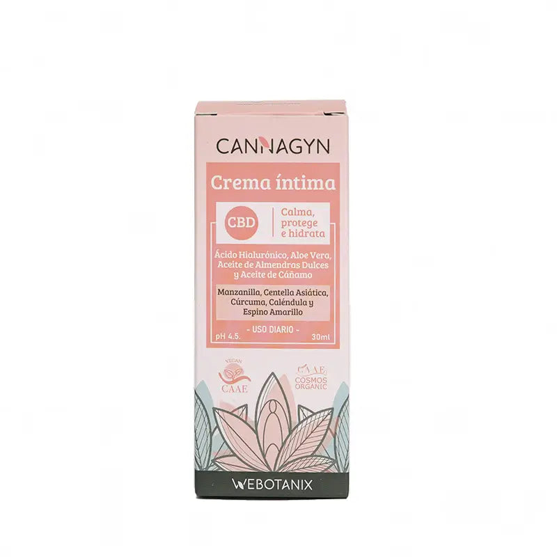 Webotanix Cannagyn Intim Creme Cbd Bio , 30 ml