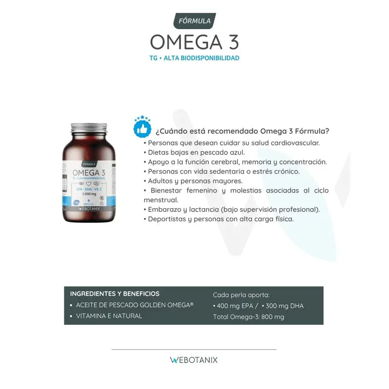 Webotanix Omega-3-Formel, 90 Kapseln