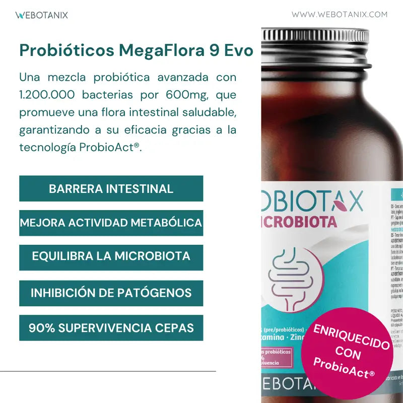 Webotanix Probiotax Microbiota, 60 Kapseln