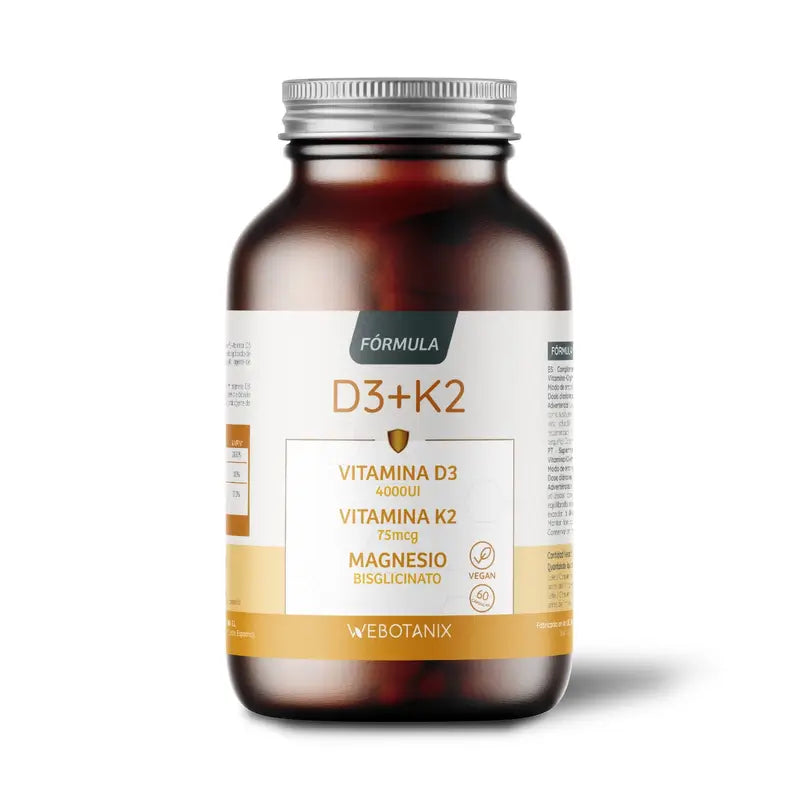 Webotanix Vitamin D3+K2-Formel, 60 Kapseln
