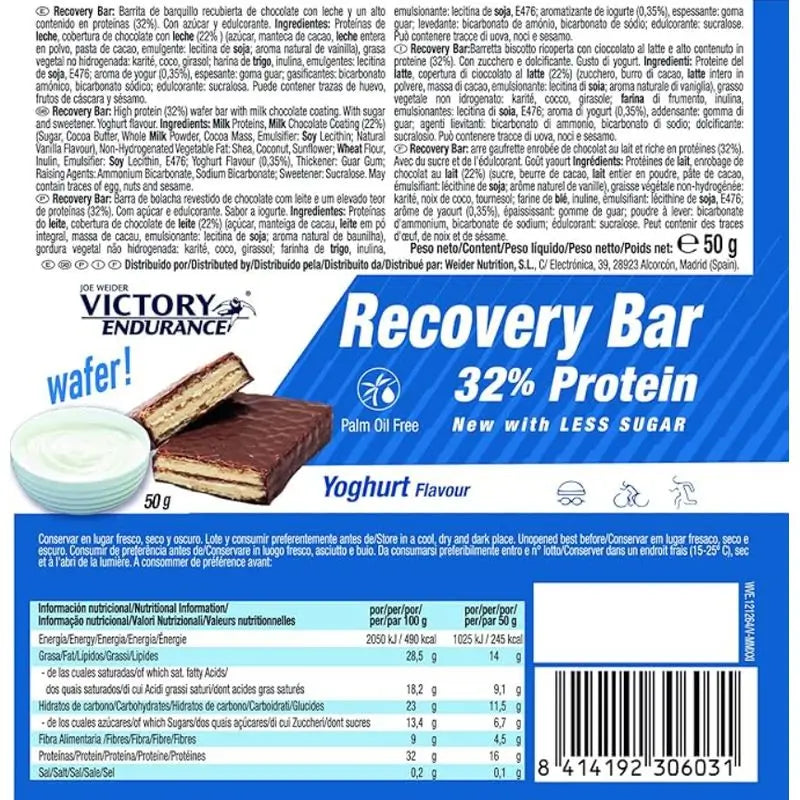 Weider Victory Enduranc Recovery 32% Joghurt-Sticks 12 Stück.