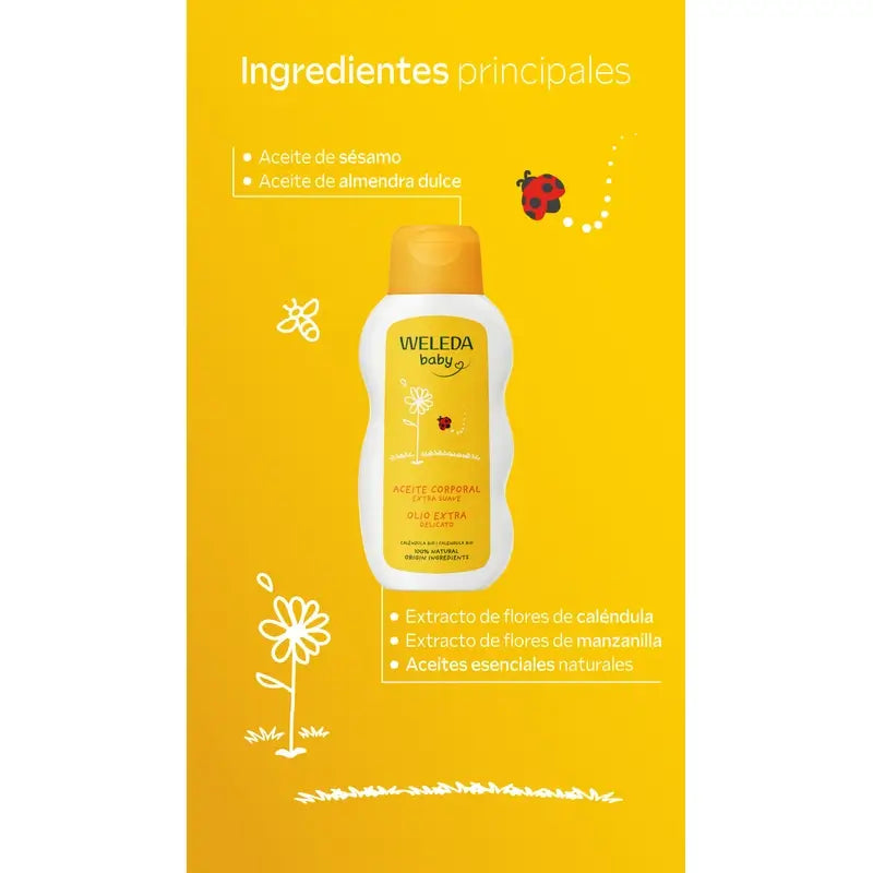Weleda Baby Calendula Feuchtigkeits-Öl 200 ml