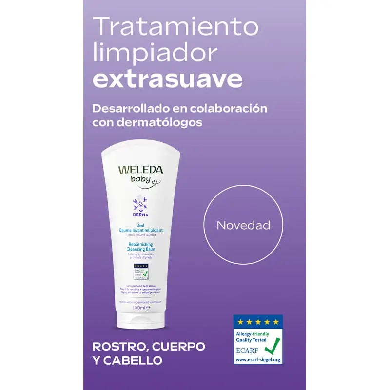 Weleda Baby Derma Bade-Balsam, 200 ml