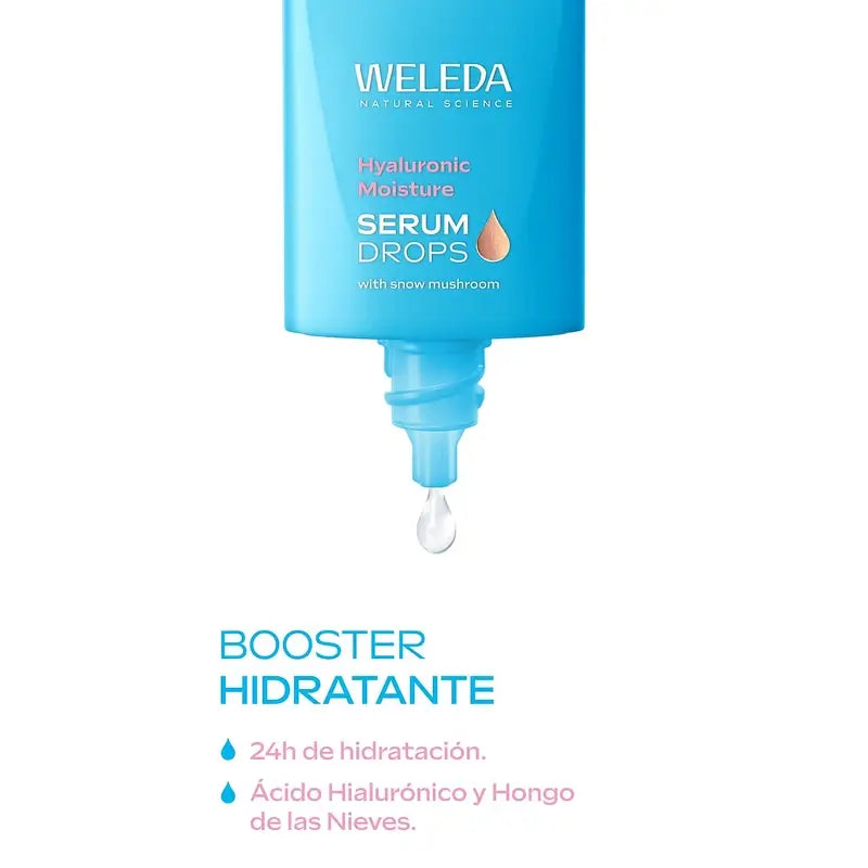 Weleda Feuchtigkeitsserum Booster Drops mit Hyaluronsäure, 30 ml