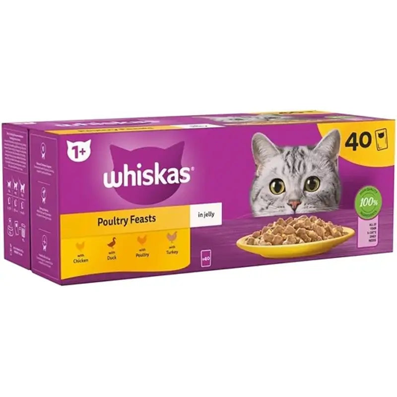 Whiskas Bundle Geflügel in Gelee 40X85G