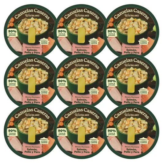 Wild Balance Hausgemachte Auflaufform mit Lachs, Hähnchen und Birne 9 x 280 g