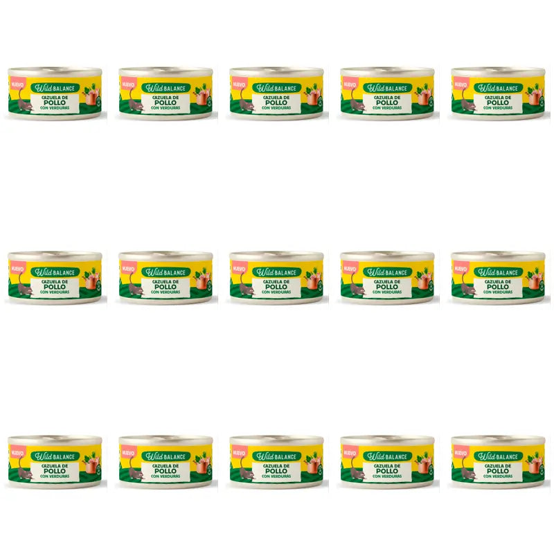 Wild Balance Dose Huhn-Gemüse-Auflauf für Katzen, 80g, 15er-Pack