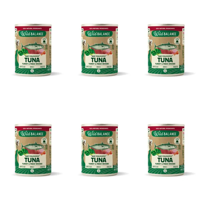 Wild Balance Philosophie Thunfisch Barf für Hunde, 400 g, 6er-Pack