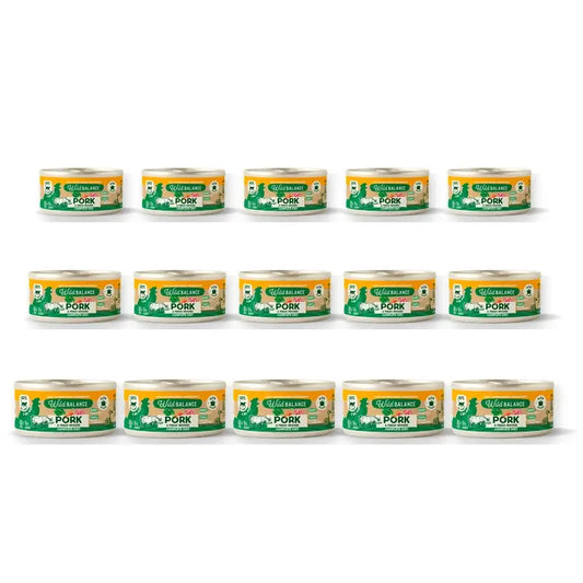 Wild Balance Philosophie Schweinefleisch Barf für Katzen, 120 g, 6er-Pack