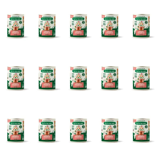 Wild Balance Dosenfischeintopf mit Lachs, Schweinefleisch und Gemüse für Hunde, 400 g, 15er Pack