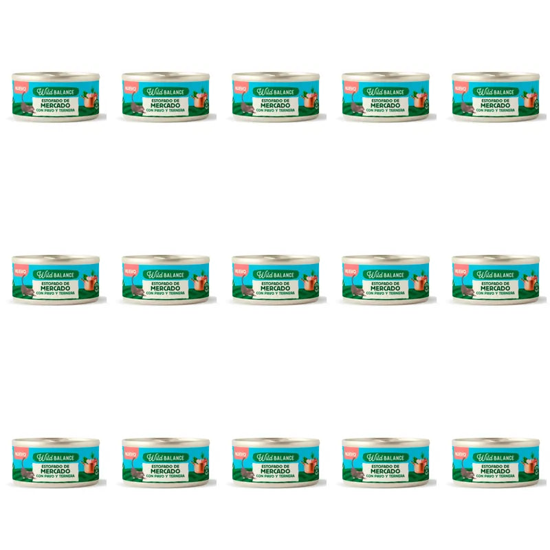 Wild Balance Dosenfutter Chef's Recipes Market Stew für Katzen, 80 g, 15er-Pack