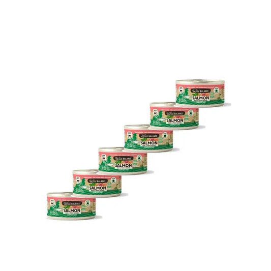 Wild Balance Dosenlachs & Rindfleisch mit Gemüse für Katzen, 120 g, 6er-Pack
