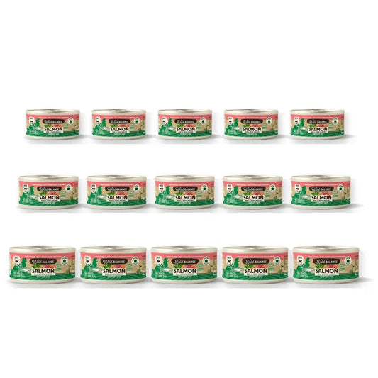 Wild Balance Dosenlachs & Rindfleisch mit Gemüse für Katzen, 120 g, 6er-Pack