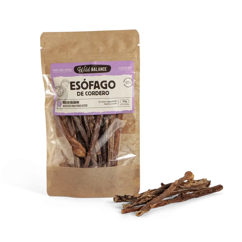 Wild Balance Lamm-Ösophagus Snacks , 50 Gramm