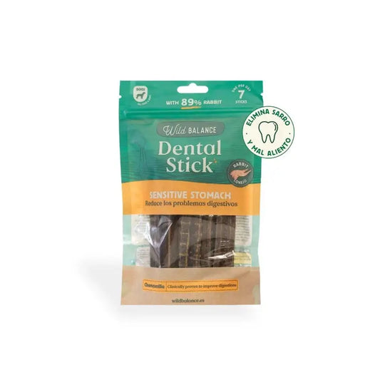 Wild Balance Dental Sensitive Stomach Stick - Reduziert Verdauungsprobleme - 7 Sticks M (Einheit) , 100 Gramm