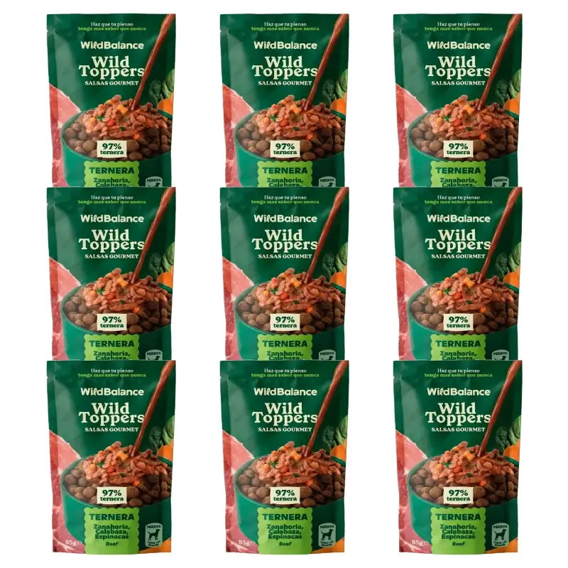 Wild Toppers Gourmet-Saucen Rindfleisch 9 x 85 g