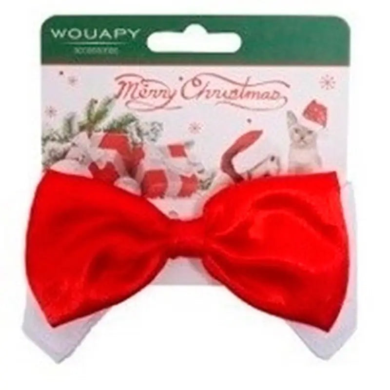 Wouapy Christmas Santa Claus Bow Tie Red Size 4