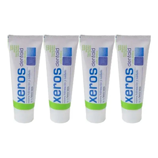Xeros Dentaid Zahnpasta, Packung 4 x 75 ml