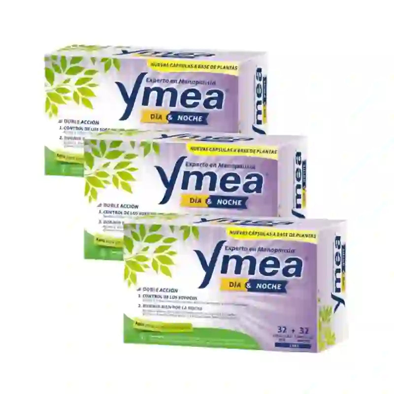 Ymea Day&Night Double Action Menopause 32+32 Kapseln, 3er-Pack